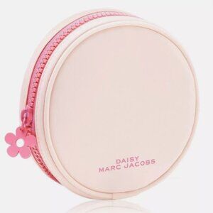 Marc Jacobs DAISY Pink Round Bag Cosmetics Makeup Pouch Clutch